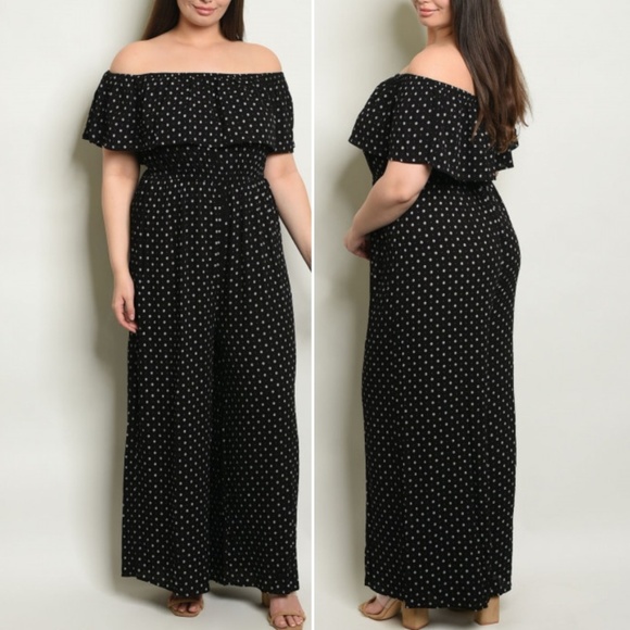 Last 1! 1X, 2X & 3X OFF SHOULDER JUMPSUIT - Picture 2 of 8